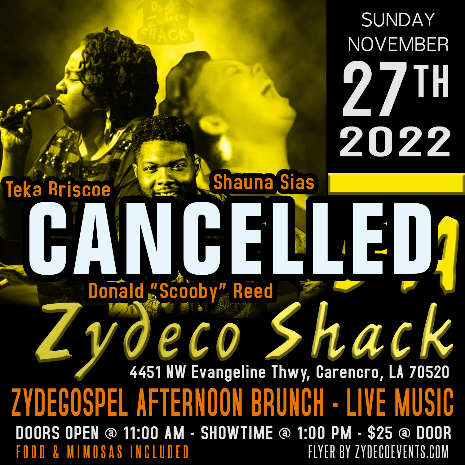 ZydeGospel Afternoon Brunch - LIVE @ Da Zydeco Shack