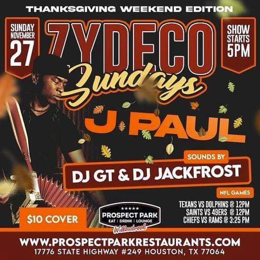 Zydeco Sunday's @ Prospect Park Restaurant (Willowbrook)